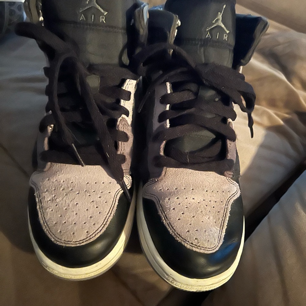 Jordan Black and Red Sneakers